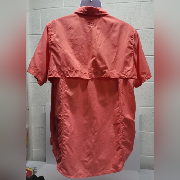 Magellan Fish Gear Shirt XL Salmon Relaxed Fit Laguna Madre Vented Short Sleeve - Picture 8 of 9